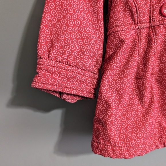 Mexx baby Girl lined pink rain jacket removable hood size 9-12 months - Picture 5 of 16